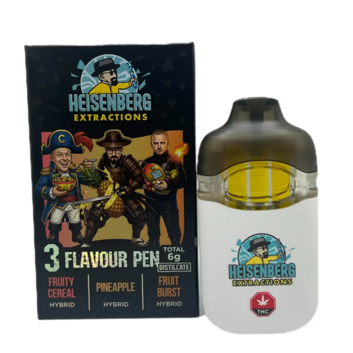 NEW Heisenberg Vape 6G (2G + 2G + 2G) 3 Flavours