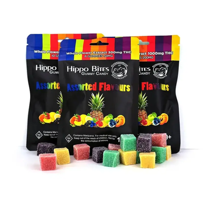 Hippo Bites 1000mg Assorted Full Spectrum Gummies