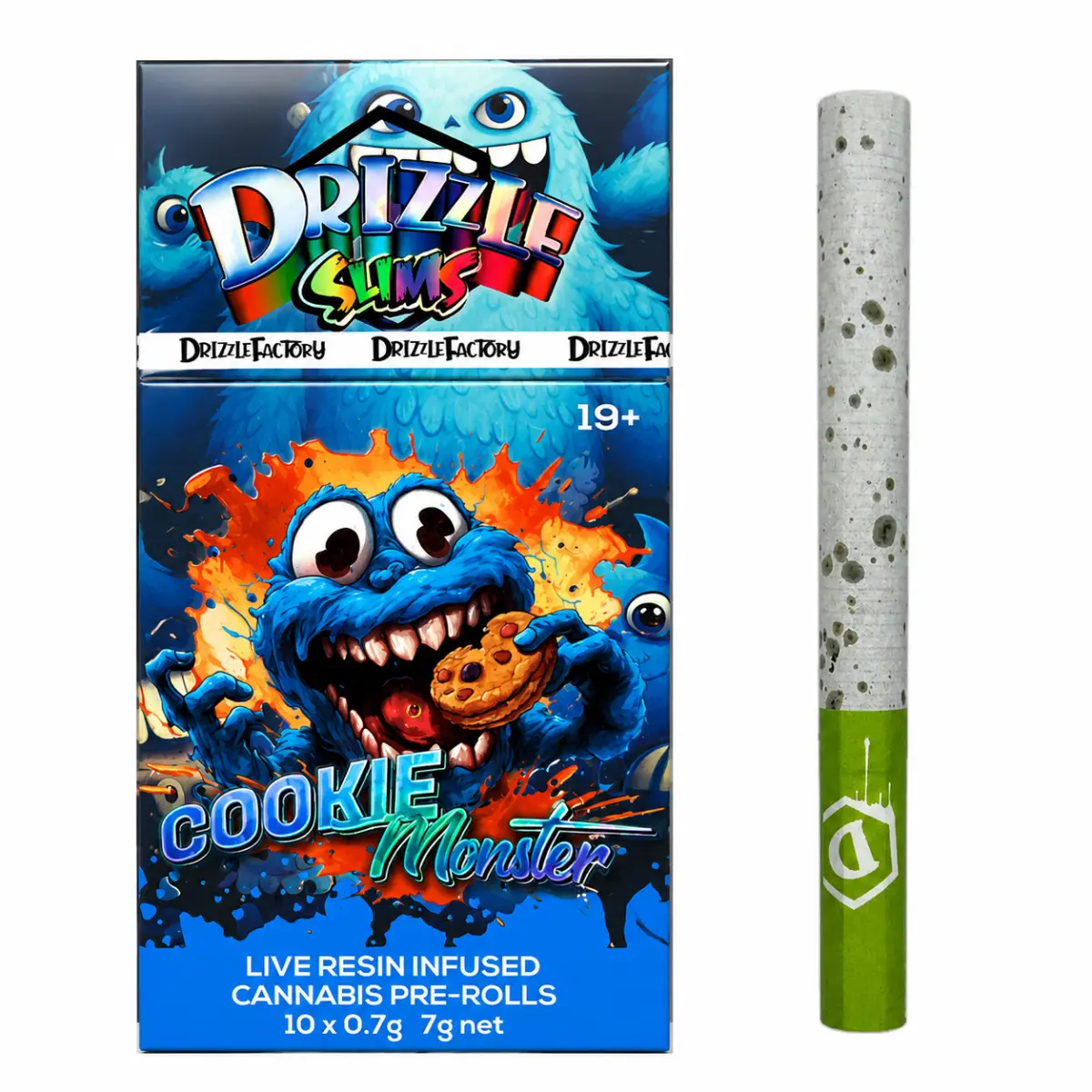Drizzle Slims Live Resin Infused Pre-Rolls 10 x 0.7g