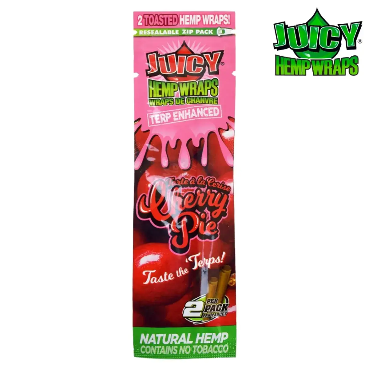 Cherry Pie - Juicy Jay Terp Enhanced Hemp Wraps - Starbuds Halifax - shrooms halifax