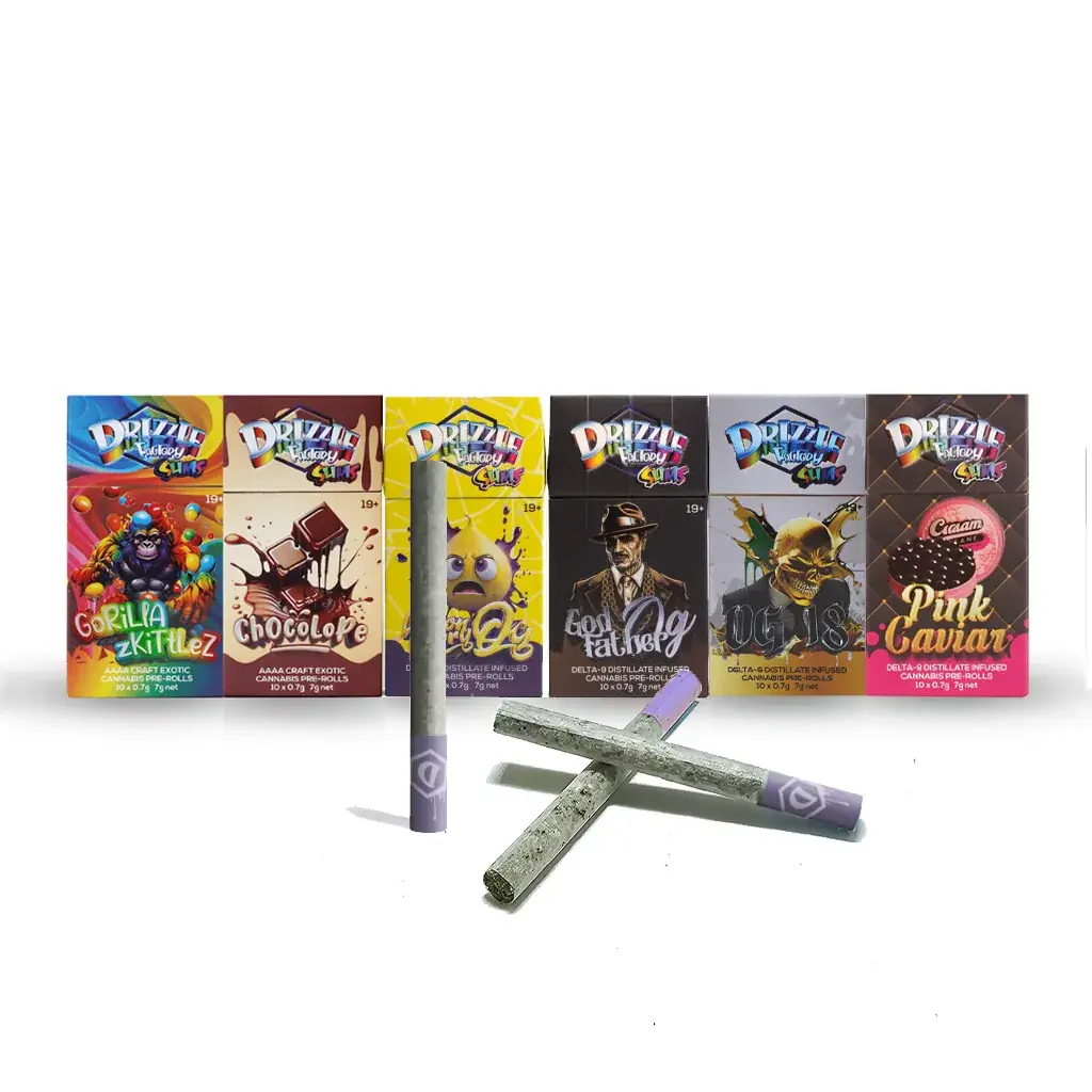 Drizzle Factory Slims D9 Infused 10 Pre-Rolls - Starbuds Halifax - shrooms halifax