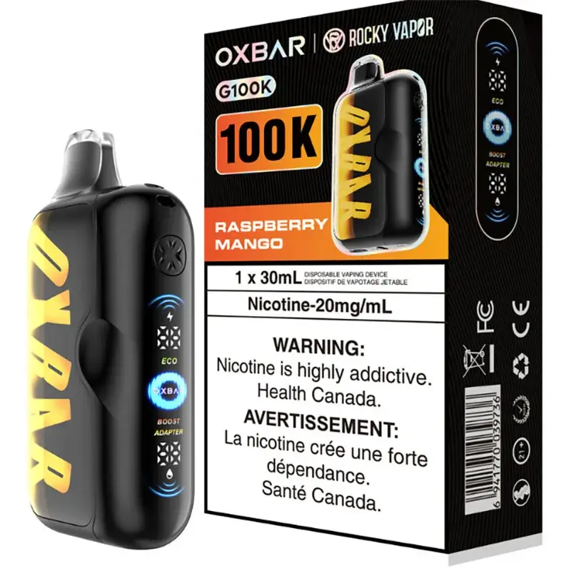 Oxbar x Rocky Vapor G100K Disposable Vape - Starbuds Halifax - shrooms halifax