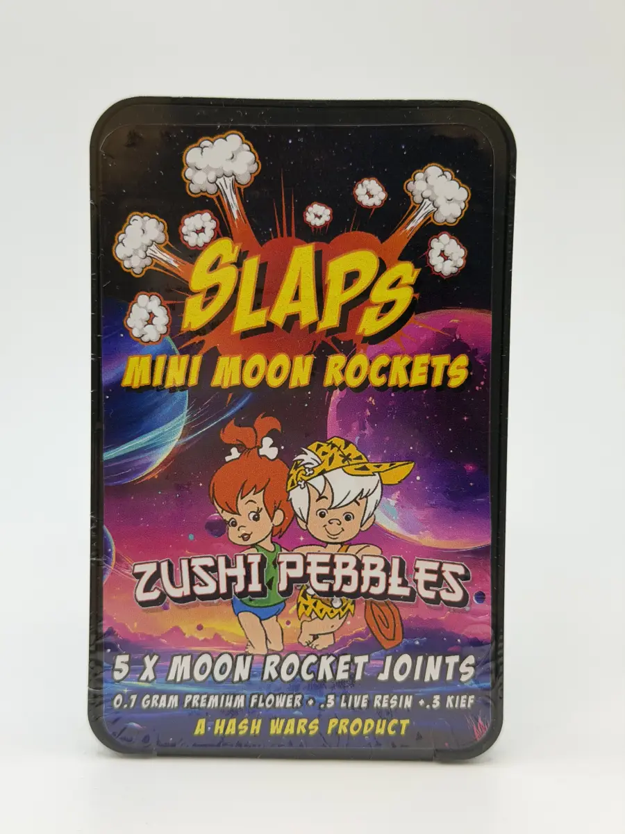 SLAPS Mini Moon Rockets 5 x 0.7g Pre-Rolls Live Resin + Kief Infused - Starbuds Halifax - shrooms halifax