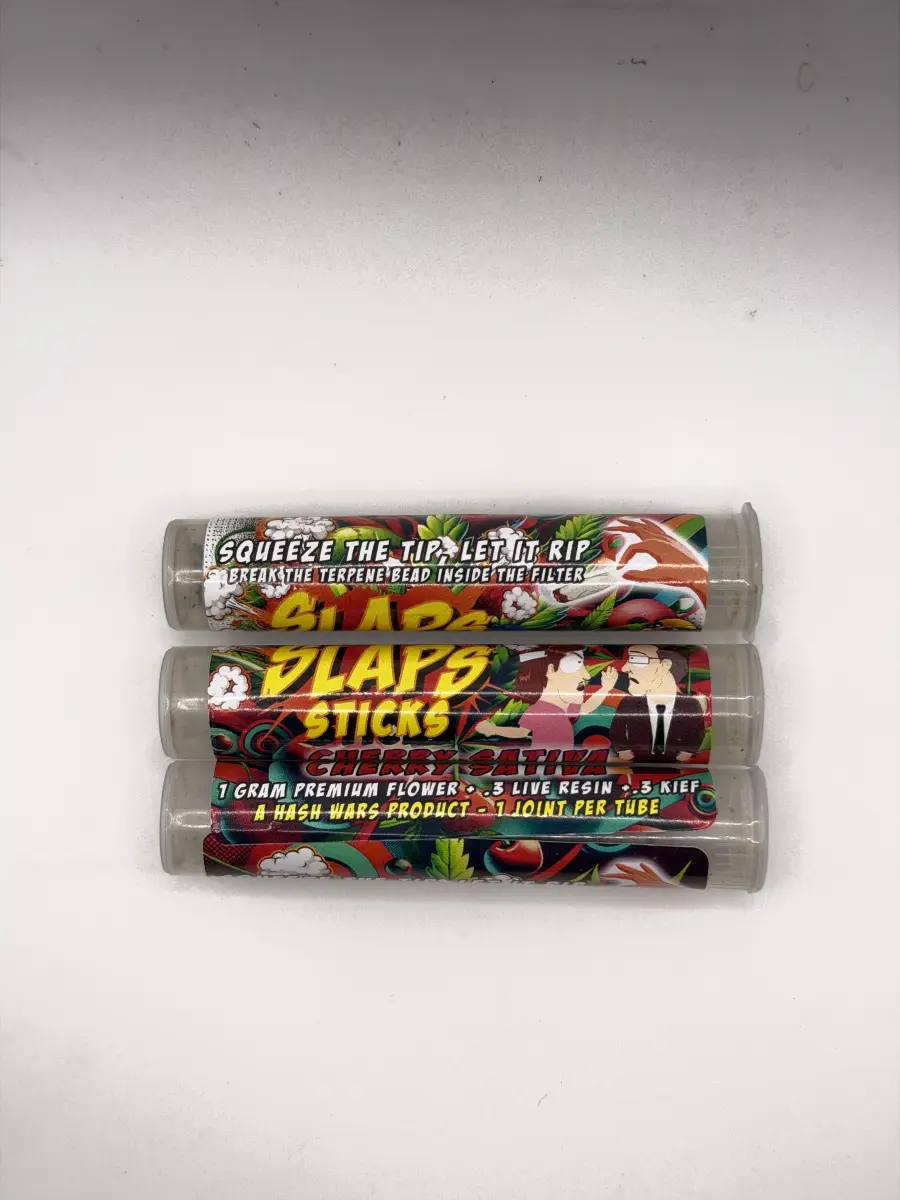 SLAPS Sticks Squeeze Tip Rockets 1g Live Resin Infused + Kief Coated - Starbuds Halifax - shrooms halifax