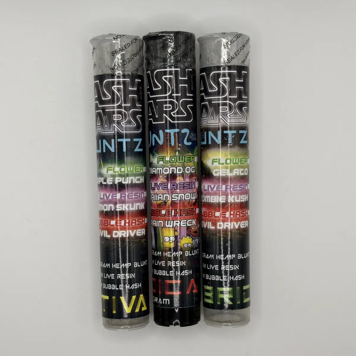 HashWars 1g Blunts Pre-Roll Live Resin + Bubble Hash - Starbuds Halifax - shrooms halifax