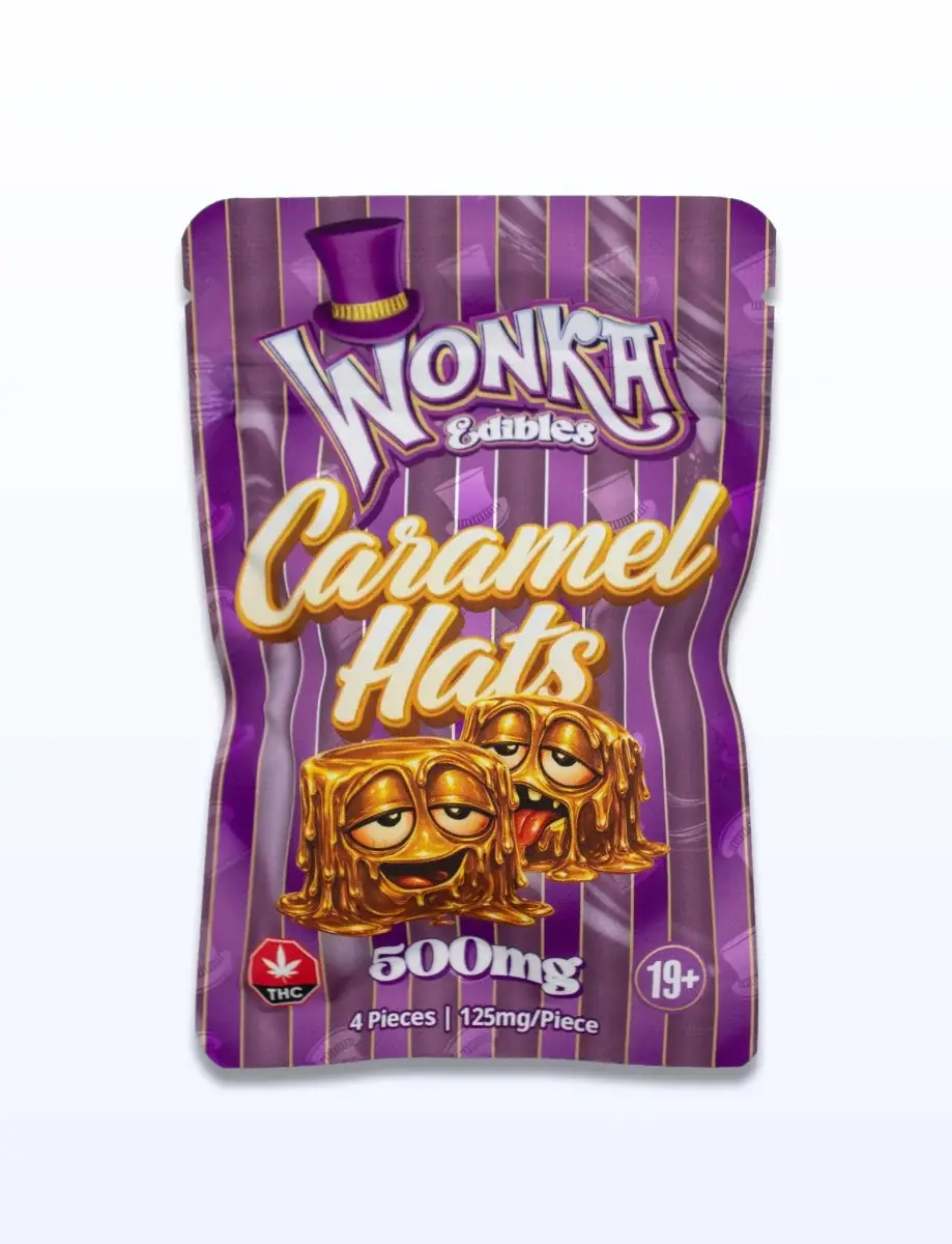 Wonka Caramel Hats 500mg - Starbuds Halifax - shrooms halifax